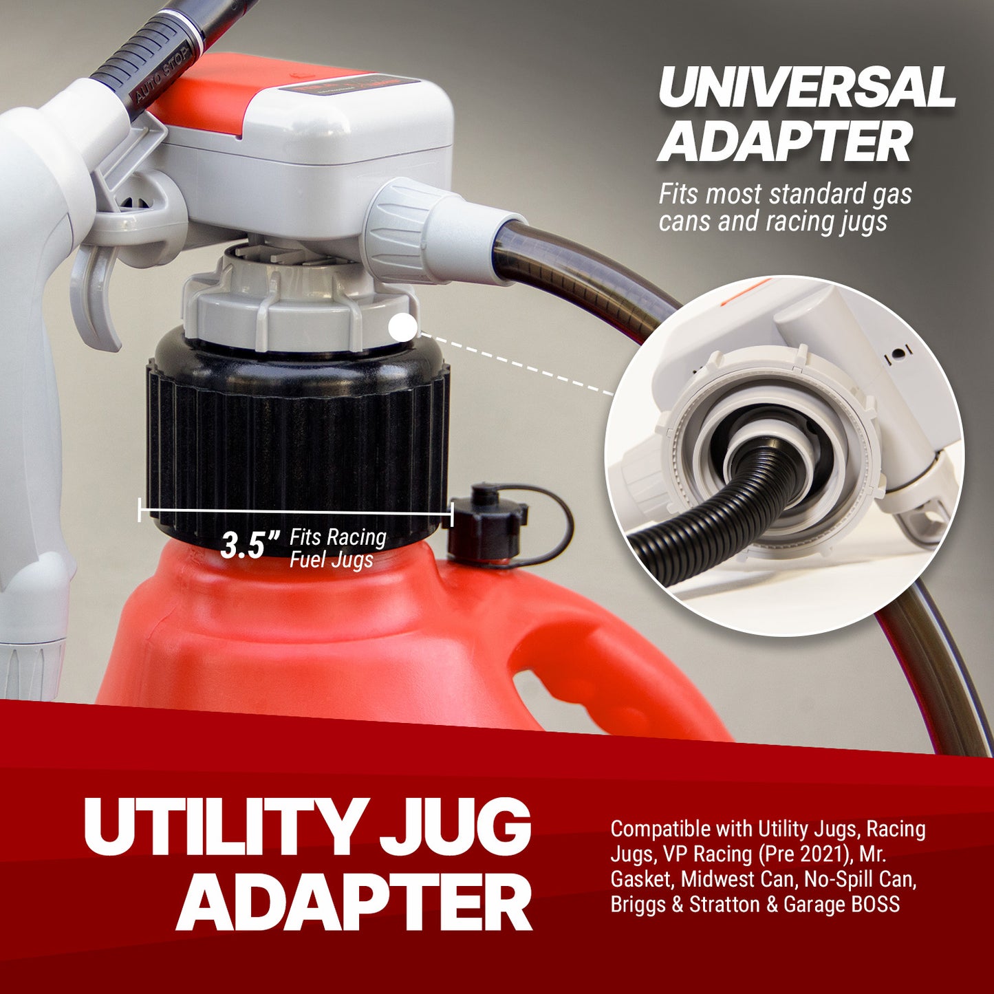 TRFA03-XL | XL Universal Gas Can Battery Powered Fuel Transfer Pump