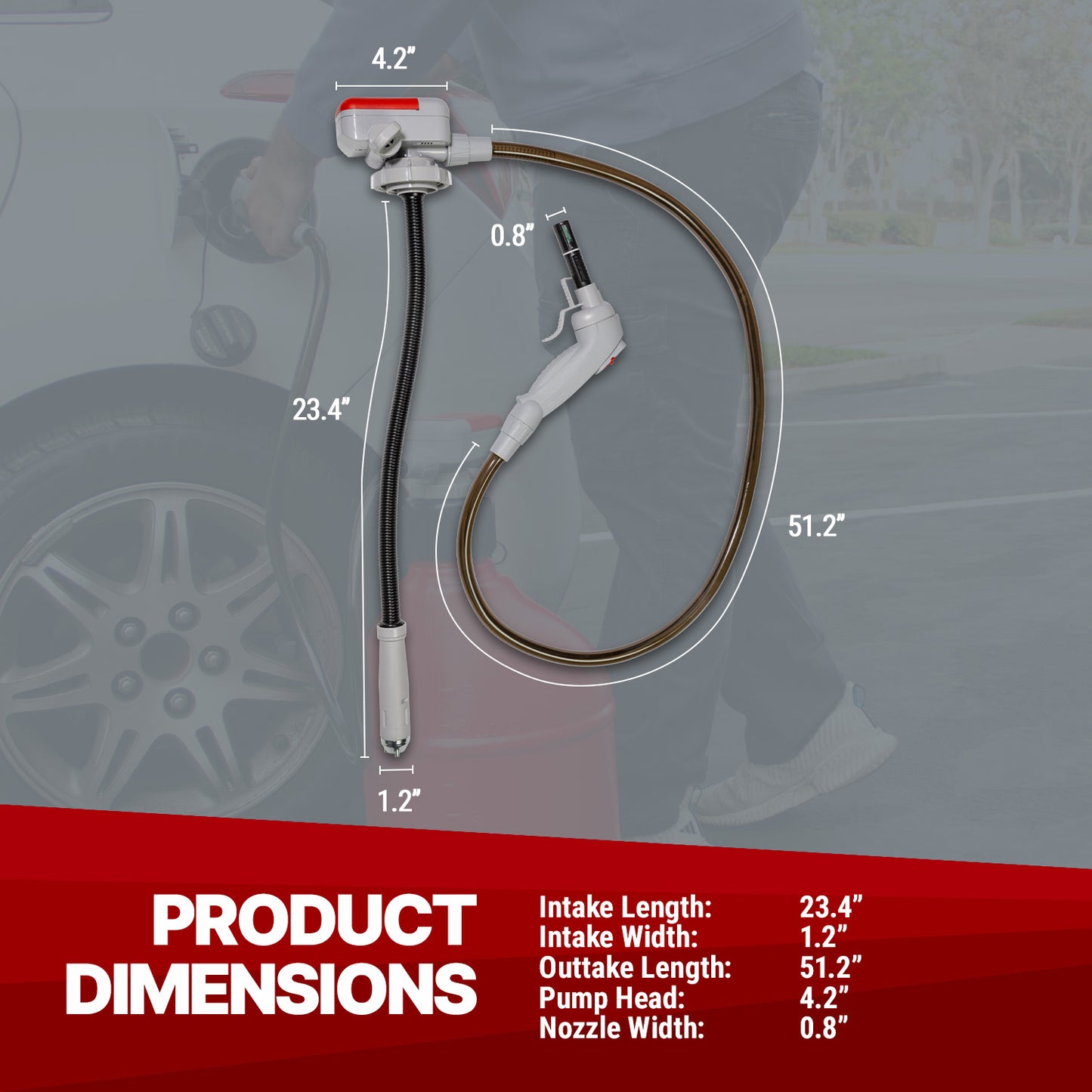 TRFA03-XL | XL Universal Gas Can Battery Powered Fuel Transfer Pump